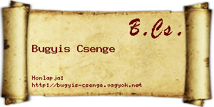 Bugyis Csenge névjegykártya